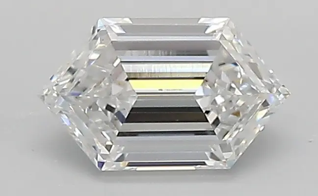 0.61ct D VVS2 Long Hexagon (IGI)