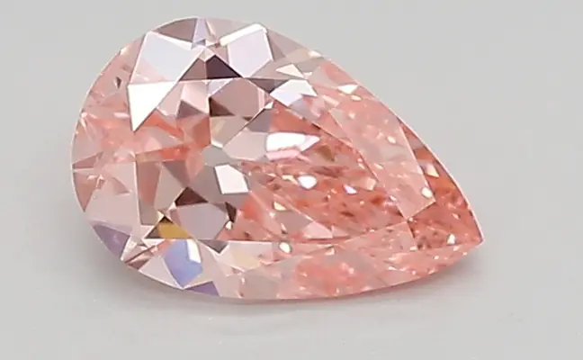 0.60ct FANCY VIVID  PINK SI1 Pear (IGI)