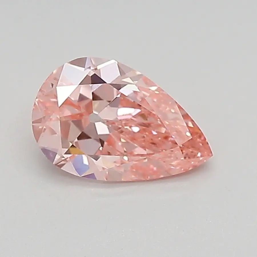 0.60ct FANCY VIVID  PINK SI1 Pear (IGI)