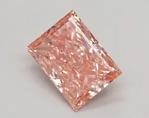 0.60ct FANCY VIVID  PINK VVS2 Princess (IGI)