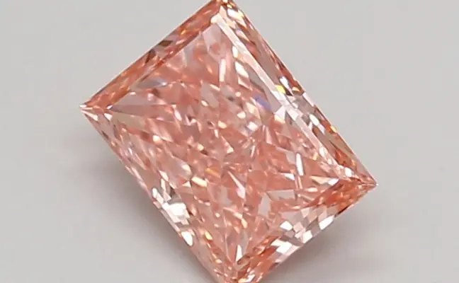 0.60ct FANCY VIVID  PINK VVS2 Princess (IGI)