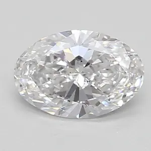 0.59ct D SI1 Oval (IGI)