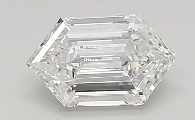 0.58ct D VVS1 Long Hexagon (IGI)