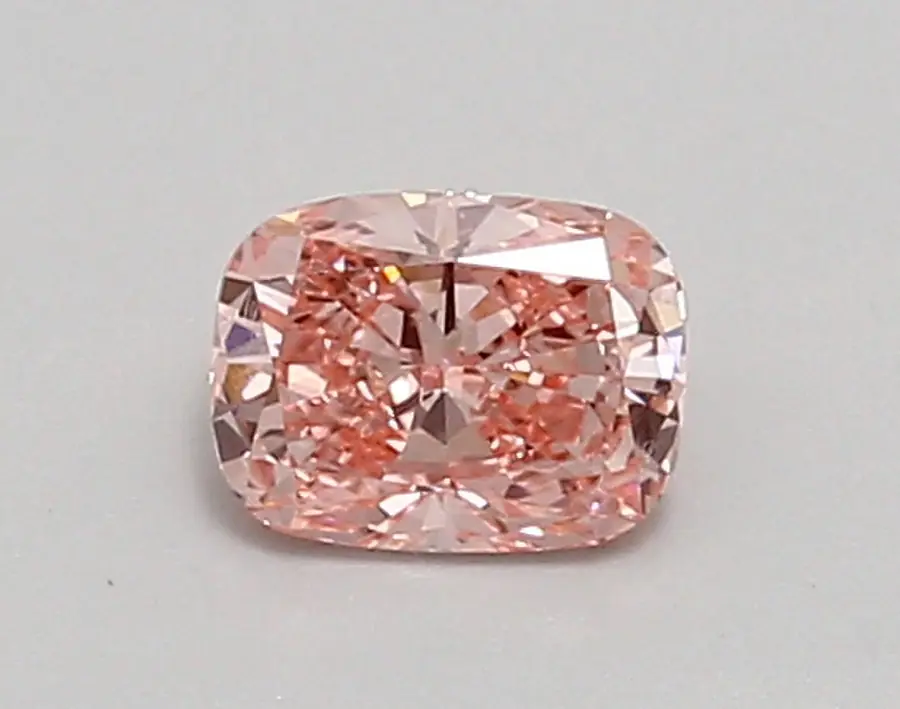 0.57ct FANCY VIVID  PINK VVS2 Cushion (IGI)