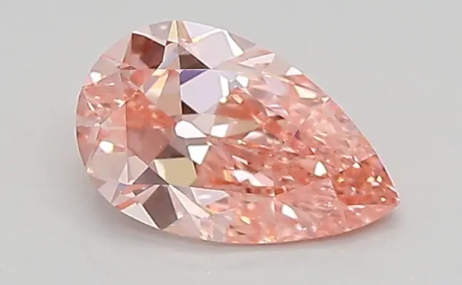0.57ct FANCY VIVID  PINK VS1 Pear (IGI)