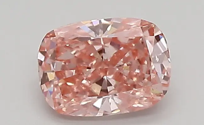 0.55ct FANCY VIVID  PINK SI1 Cushion (IGI)