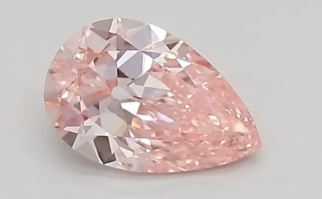 0.55ct FANCY VIVID  PINK VS1 Pear (IGI)