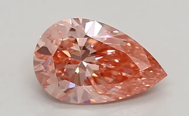 0.55ct FANCY VIVID  PINK VS1 Pear (IGI)