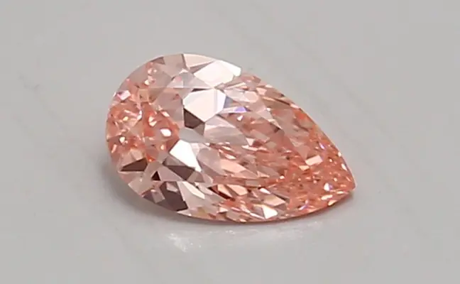 0.54ct FANCY VIVID  PINK VVS2 Pear (IGI)