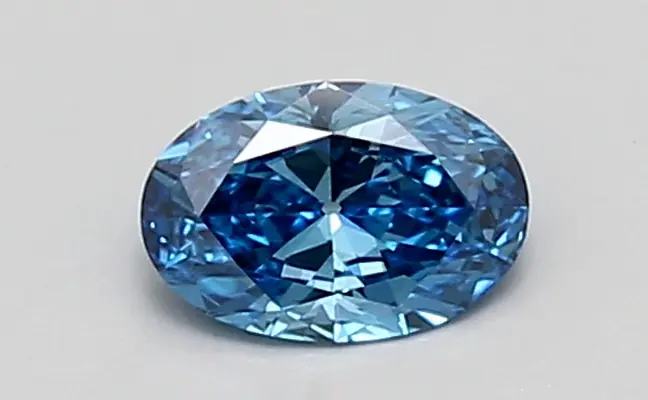 0.54ct FANCY VIVID  BLUE VS1 Oval (IGI)