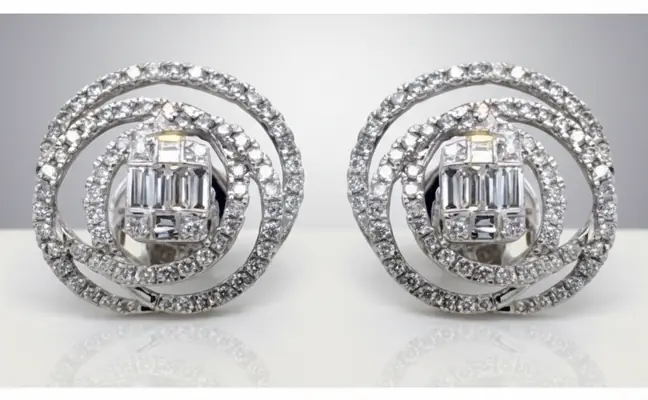 1.28 ct Natural Diamond Fire in Luminous White Gold