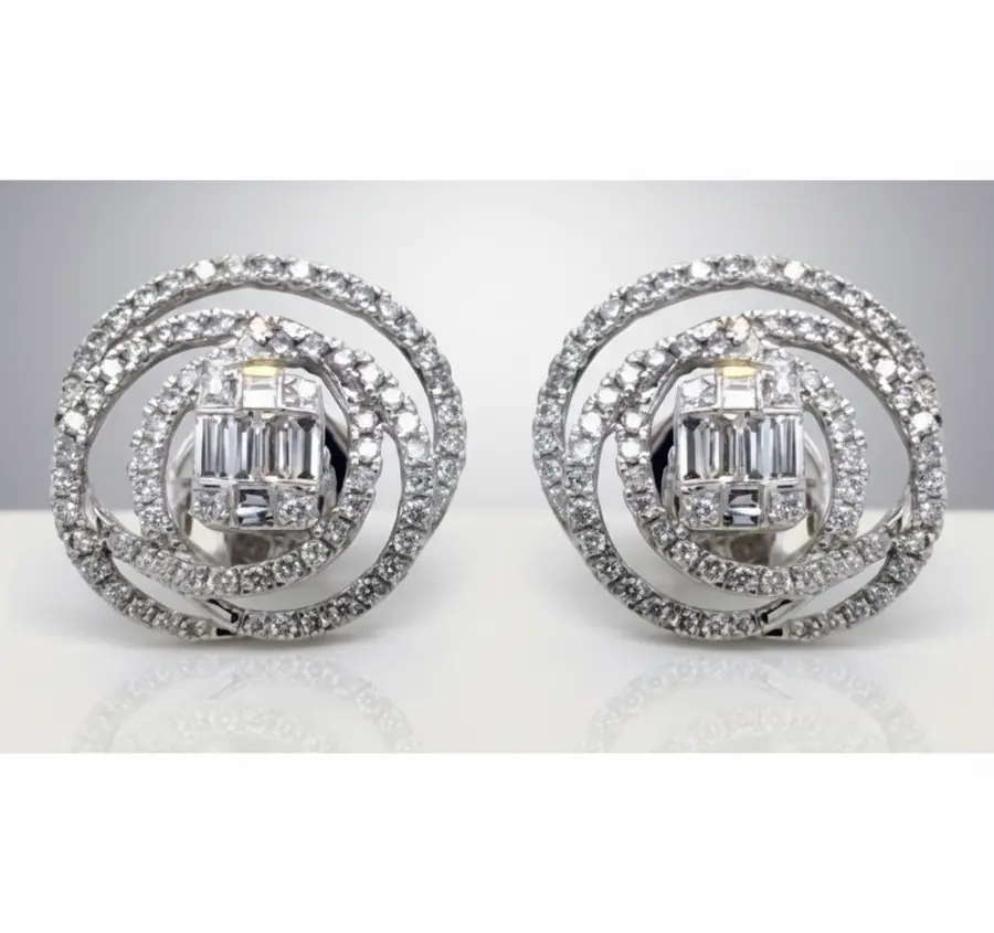 1.28 ct Natural Diamond Fire in Luminous White Gold