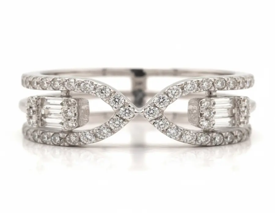 0.55 ct The Half-Carat Plus Natural Diamond Ring in Luminous White Gold