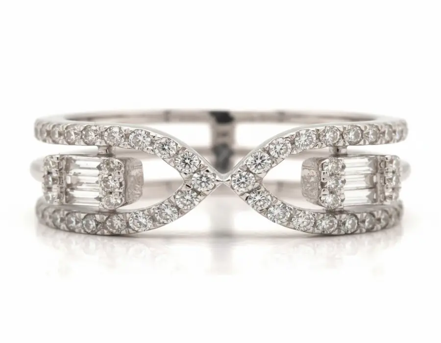 0.55 ct The Half-Carat Plus Natural Diamond Ring in Luminous White Gold