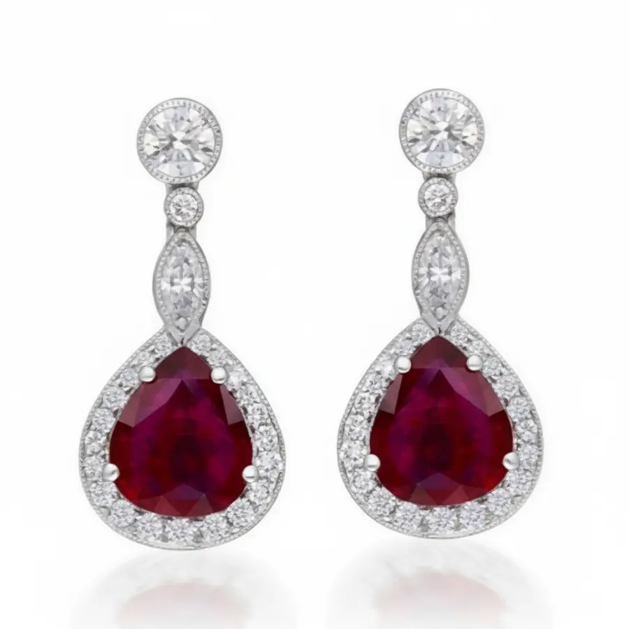 1.10 ct The Full Carat Glow Natural Diamond Earrings in Enduring Platinum