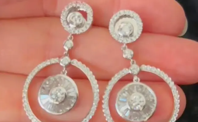 The 2.62 Carat Cascade: Natural Diamond Dangle Earrings in Lustrous White Gold