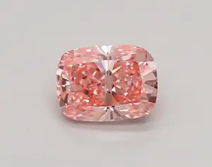 0.53ct FANCY VIVID  PINK VVS2 Cushion (IGI)