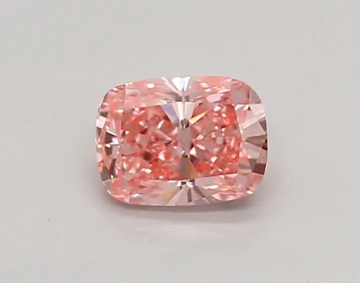 0.53ct FANCY VIVID  PINK VVS2 Cushion (IGI)