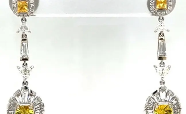 The Full-Look Dazzle: Authentic 0.93 Carat Diamond Earrings - Icy White Gold Luxury
