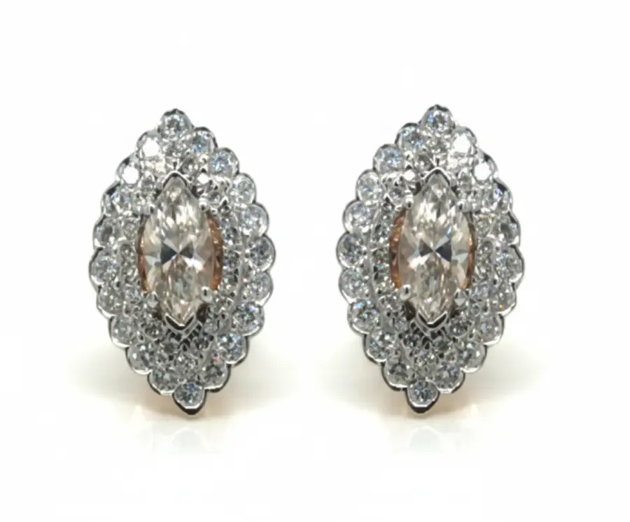 Heirloom Brilliance  1.21 Carat Diamond Earrings - Pristine White Gold Luxury