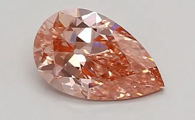 0.52ct FANCY VIVID  PINK VS1 Pear (IGI)