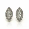 0.93 TCW Diamond Earrings - Pristine White Gold Elevate your style with the cool elegance of white gold and the brilliance, image 1