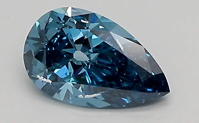 0.51ct FANCY VIVID  BLUE VVS2 Pear (IGI)