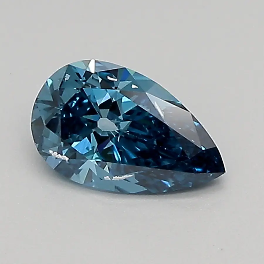 0.51ct FANCY VIVID  BLUE VVS2 Pear (IGI)