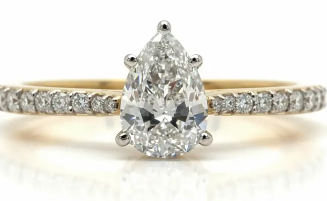 0.91 CT Natural Diamond Solitaire Ring in Arctic White Gold diamond jewelry