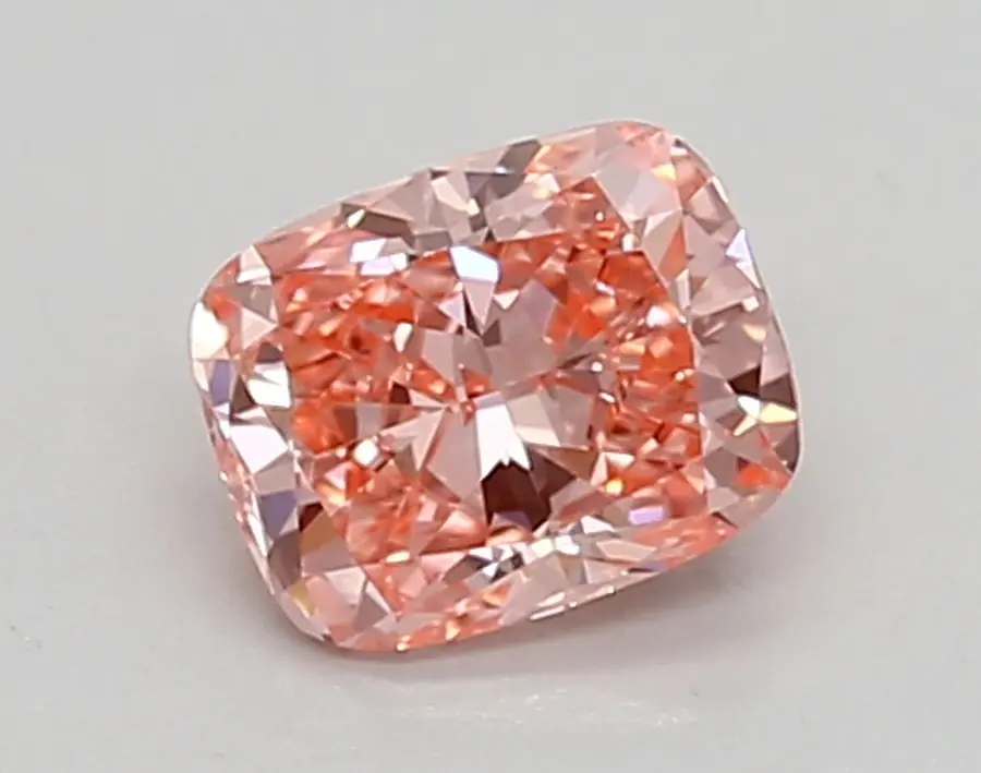 0.51ct FANCY VIVID  PINK VVS2 Cushion (IGI)