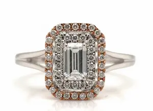 0.43 CT Natural Diamond Solitaire Ring - White Gold,Sweet Sparkle