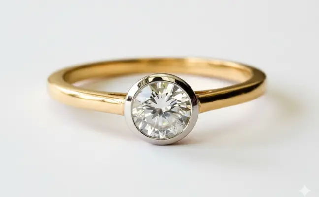1.73 CT Solitaire Ring - Solid White Gold Luxury and Natural Diamond