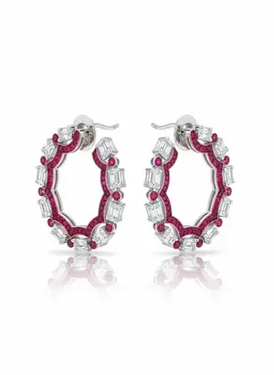 1.59 Natural Diamond Stud Earrings in 14K White Gold