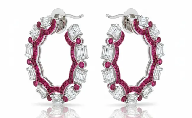 1.59 Natural Diamond Stud Earrings in 14K White Gold