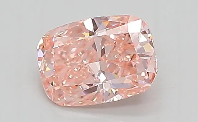 0.48ct FANCY VIVID  PINK VS1 Cushion (IGI)