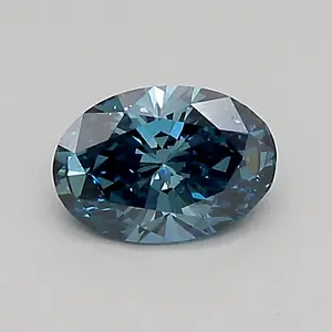 0.46ct FANCY VIVID  BLUE VVS2 Oval (IGI)