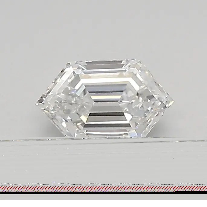 0.46ct D VS2 Long Hexagon (IGI)