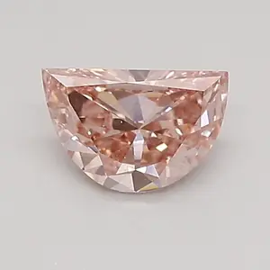 0.46ct FANCY VIVID  PINK VS2 Half Moon (IGI)
