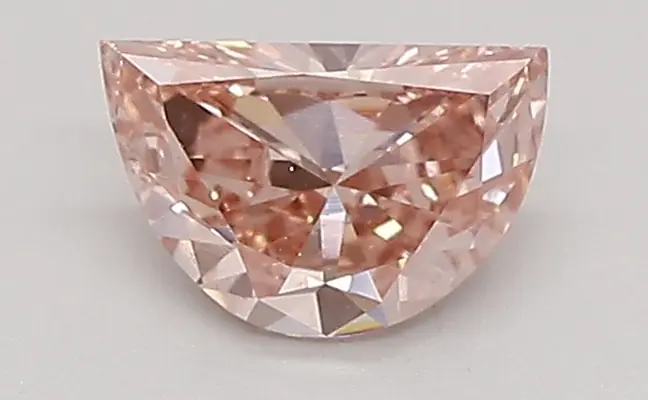 0.46ct FANCY VIVID  PINK VS2 Half Moon (IGI)