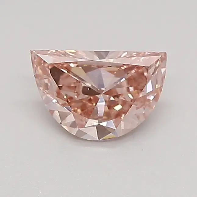 0.46ct FANCY VIVID  PINK VS2 Half Moon (IGI)