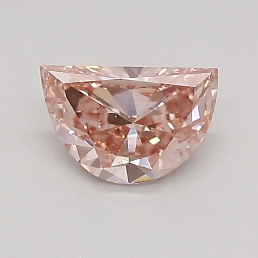 0.46ct FANCY VIVID  PINK VS2 Half Moon (IGI)