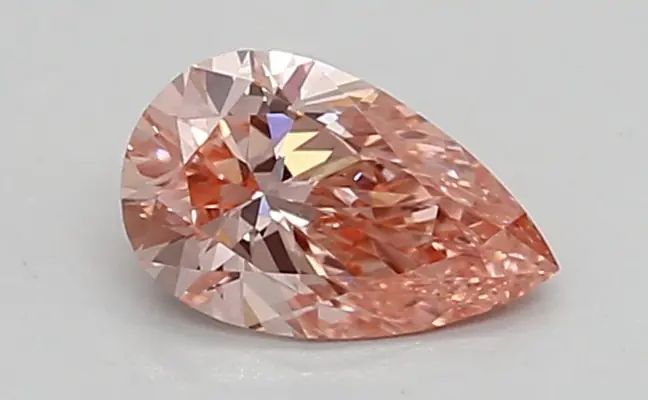 0.45ct FANCY VIVID  PINK VVS2 Pear (IGI)