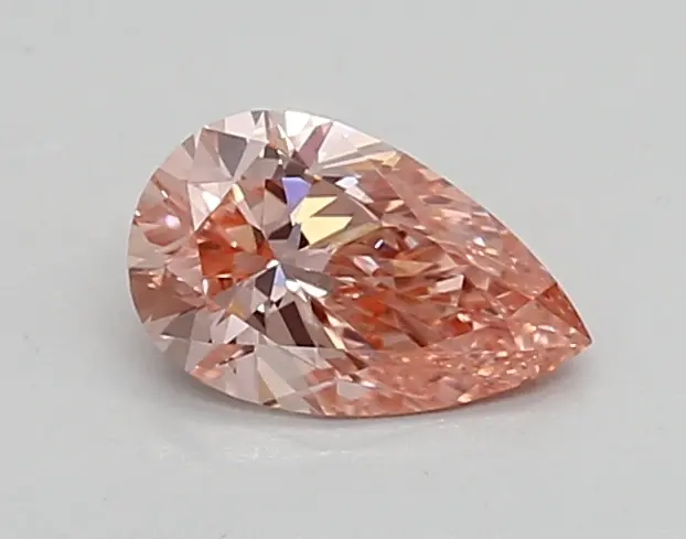 0.45ct FANCY VIVID  PINK VVS2 Pear (IGI)
