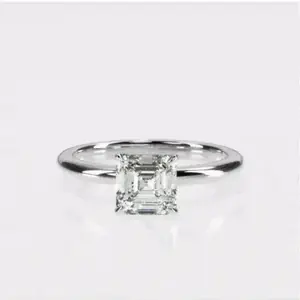 All the drip - 1.00 Carat Asscher Cut Flawless Diamond Solitaire Ring - Engagement Solitaire Ring