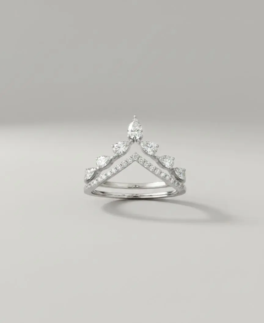 The Crescent Dewdrop Hoops