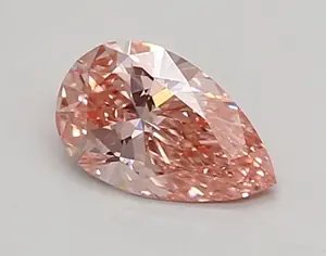 0.40ct FANCY VIVID  PINK VVS2 Pear (IGI)