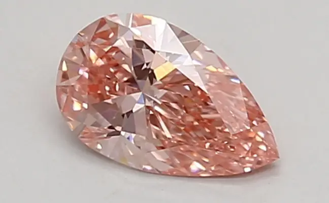 0.40ct FANCY VIVID  PINK VVS2 Pear (IGI)