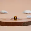 Radiant Cut Citrine Lab Diamond Wedding Band for Women, image 1