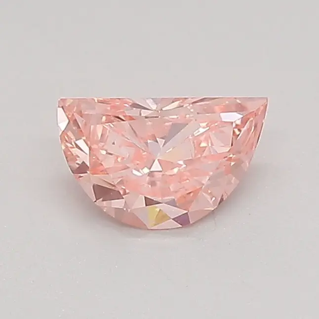 0.37ct FANCY VIVID  PINK VS1 Half Moon (IGI)