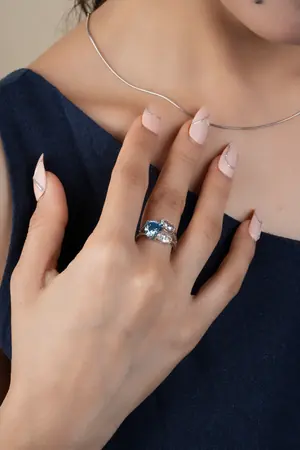Heart & Marquise Lab-Grown Diamond Ring – Gift of Love
